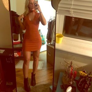 Sexy orange dress